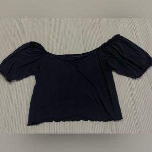 American Eagle Off The Shoulder Cropped Blouse
